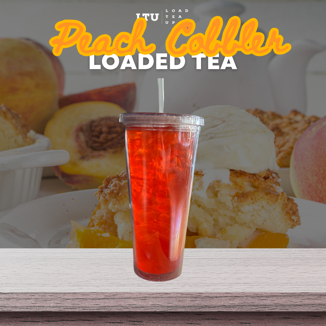 Our Version of Peach Cobbler LOADED TEA 🍑 🥧