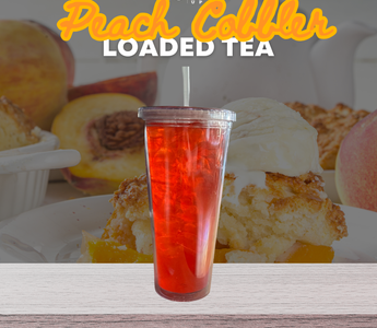 Our Version of Peach Cobbler LOADED TEA 🍑 🥧