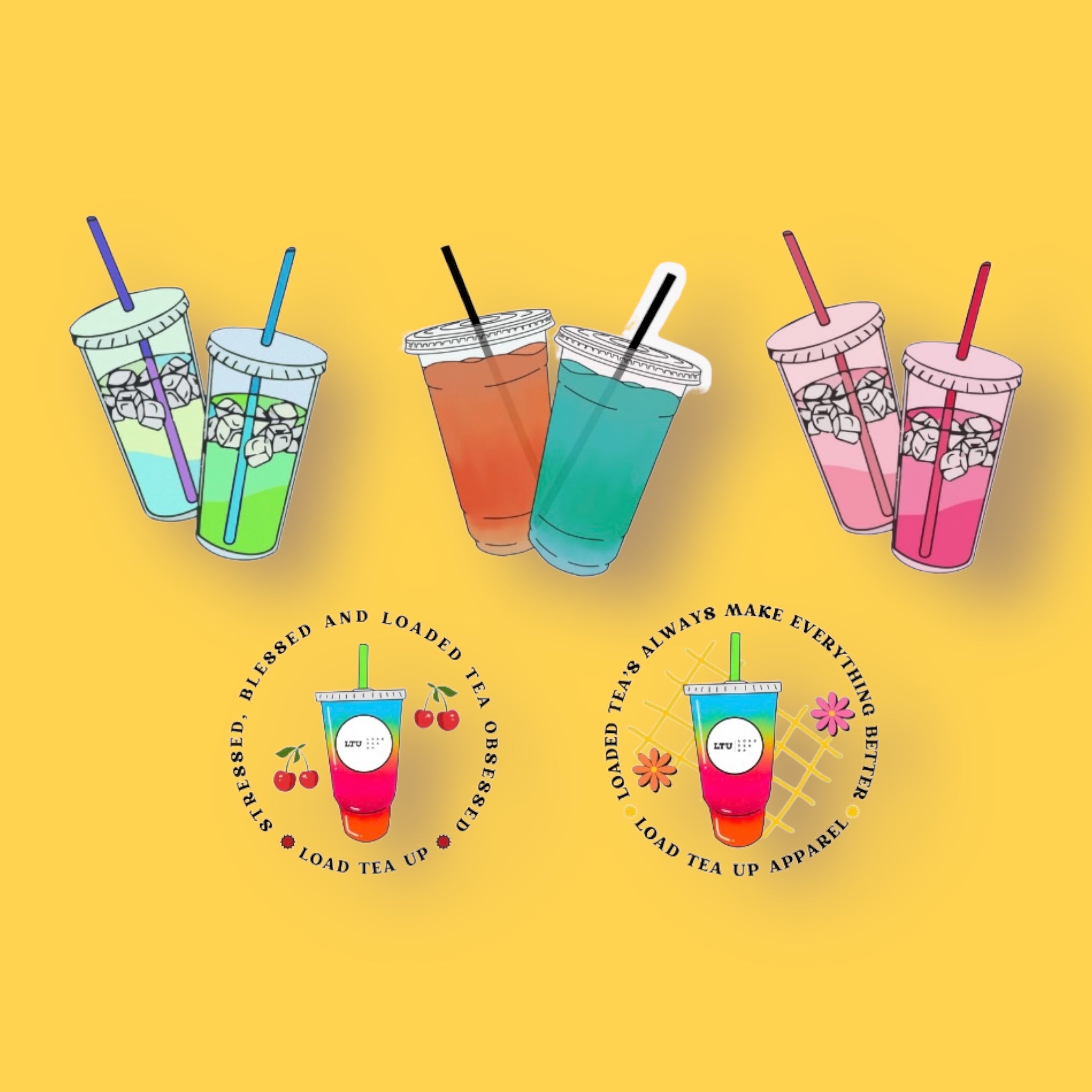 Loaded Tea Stickers Mixed Pack – Load Tea Up