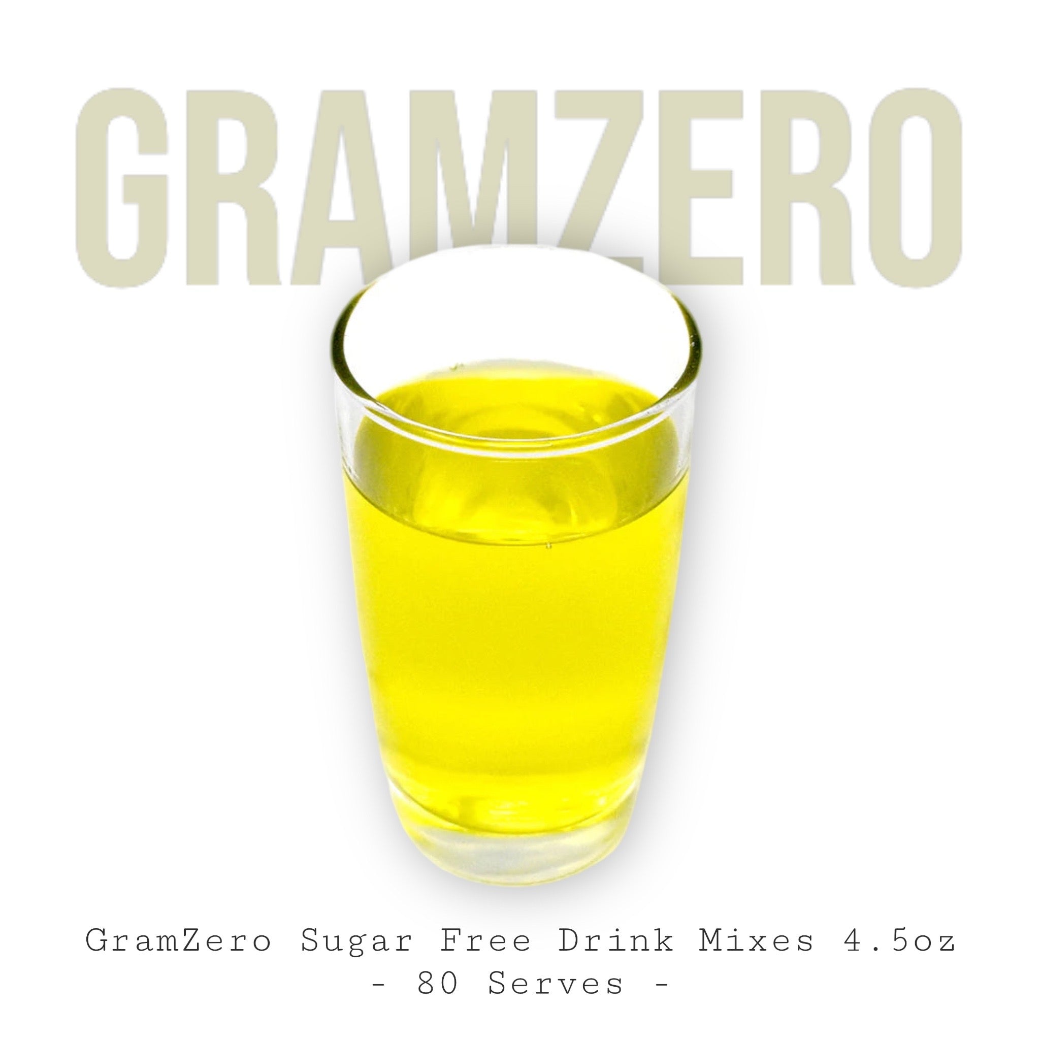 GramZero Sugar Free Drink Mix 4.5oz - 80 Serves – Load Tea Up