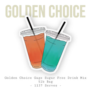 Golden Choice Gage Sugar Free Beverage Mixes - 1137 Serves