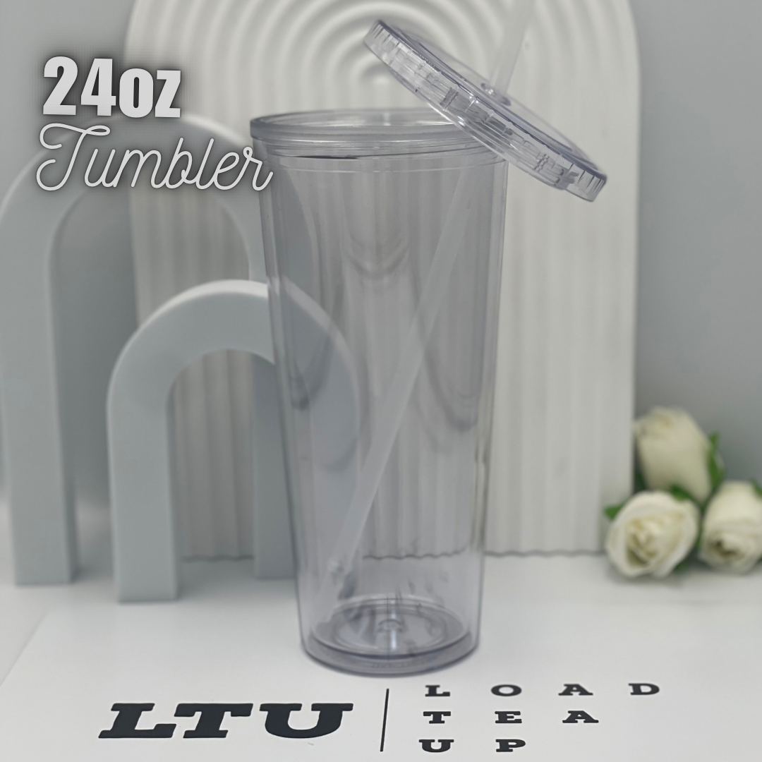 LTU 16oz Glass Tumbler – Load Tea Up